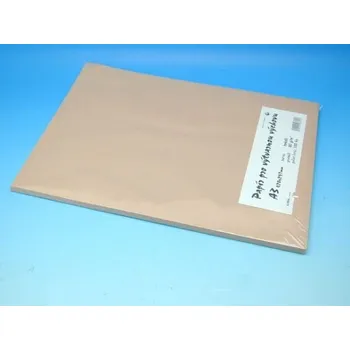 Barevný papír Papír A3 hnědý EKO