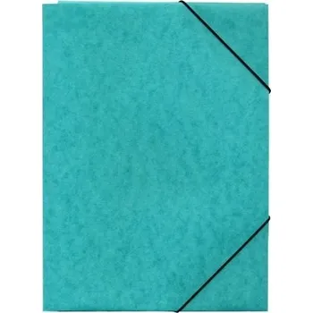 Složka s gumou A4 Prešpán, 3klopá, zelená