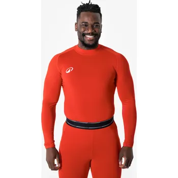 Pánské tričko KIPSTA Spodní termo triko s dlouhým rukávem Keepdry Club Light pro dospělé XL ČERVENÁ