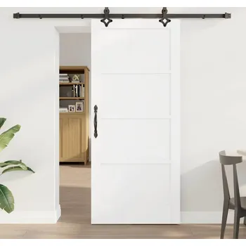 Interiérové dveře vidaXL Posuvné dveře ORKDAL Bílá 86 x 198,5 cm Masivní borové dřevo [3333651]