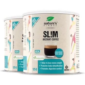 Káva Slim Coffee 1+1 | Káva na hubnutí | Potlačení chuť k jídlu | Neopuntia | Odstranění tuků a cukrů | Kvalitní Arabika | Bez přidaného cukru