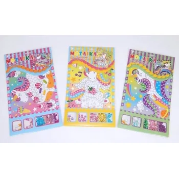 Mozaiková sada Mozaika hrací set Jednorožec se třpyt. flitry / 1723