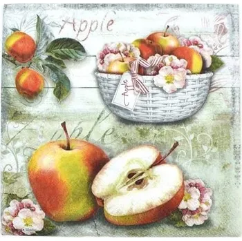 Papírový ubrousek Ubrousek, Koš jablek, 1 ks