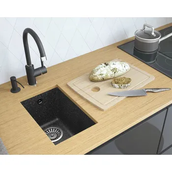 Granitový dřez Jednodřez Lavello granit černý