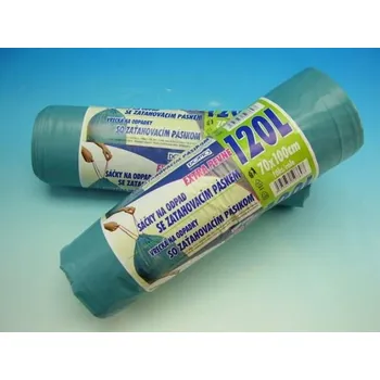 Pytle na odpadky Pytel na odpad 120l 70x100cm 10ks role zatahovací extra pevné