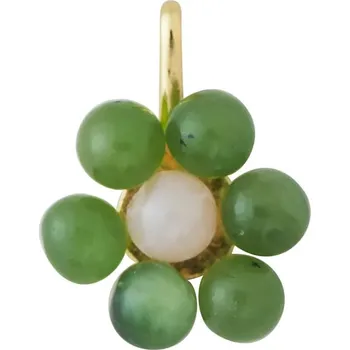 Přívěsek Pozlacený stříbrný přívěsek Design Letters 90303003GREEN zelená 77X, vel. ONE SIZE