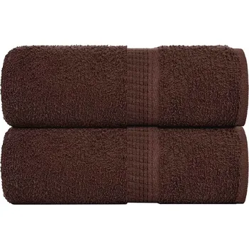 Utěrka Ručníky pro hosty 2 ks hnědé 30x50 cm 360 g/m² 100% bavlna - 8721012143968