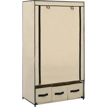 Organizace kuchyně Šatní skříň krémová 87 x 49 x 159 cm textil - 8719883565033