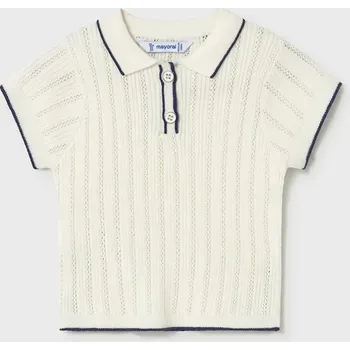 Chlapecké tričko Dětské polo tričko Mayoral 1104.4F.Baby.PPY2 bílá 00X, vel. 80