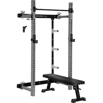 Multifunkční skládací stojan s lavicí Power Rack HMS KLT34 šedý