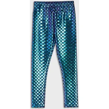 Dívčí oblečení Sinsay - Legíny s holografickým efektem - tyrkysová - 755GS-44X - 755GS-44X-110