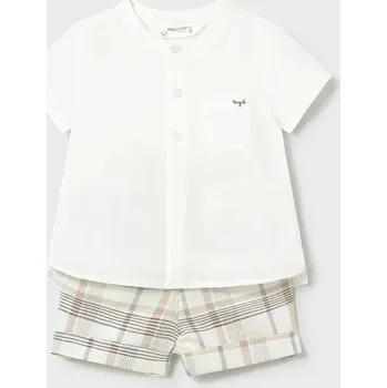 Kojenecká souprava ze lněné směsi Mayoral Newborn 1270.1L.Newborn.PPY2 béžová 12X, vel. 65