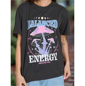 Dámské oblečení Sinsay - Tričko oversized - šedá - 565EU-90X - 565EU-90X-XS