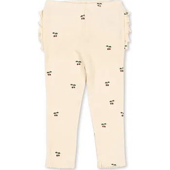 Dětské bavlněné legíny Konges Sløjd SUI FRILL PANTS GOTS KS104003.9BYA béžová 02X, vel. 92