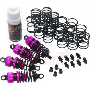 RC náhradní díl Yeah Racing Set tlumičů 50mm pro 1/10 RC Touring CAR M-Chassis, růžové, 4ks