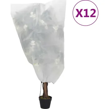 Geotextilie Ochranné návleky se stahovací šňůrkou 12 ks 70 g/m² 0,8 x 1 m - 8721012105850