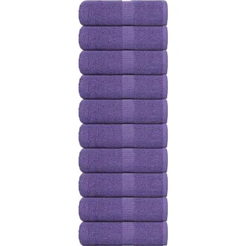 Utěrka Ručníky pro hosty 10 ks fialová 30x50 cm 360 g/m² 100% bavlna - 8721012145184