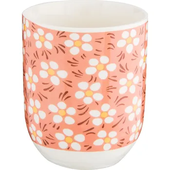 Kalíšek na čaj, kopretiny oranžové- Ø 6x8 cm / 0,1L
