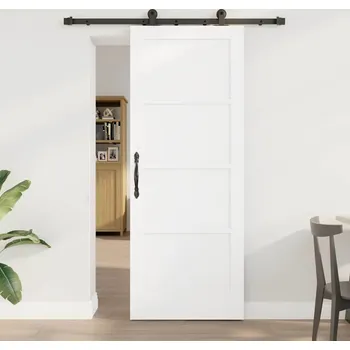 Interiérové dveře vidaXL Posuvné dveře ORKDAL Bílá 78 x 202 cm Masivní borové dřevo [3333443]