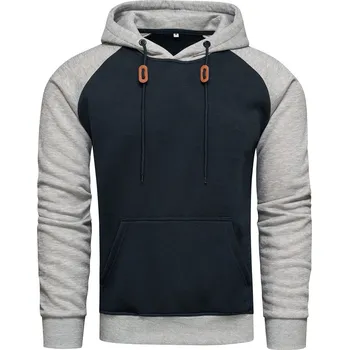 Pánská mikina Recea Pánská mikina s kapucí Berry šedo-navy L