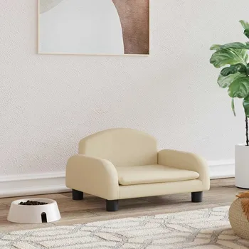 Pelíšek pro psa Pelíšek pro psy krémový 50 x 40 x 30 cm textil - 8720287219538