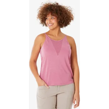 QUECHUA Dámské turistické tílko NH500 2XL RŮŽOVÁ