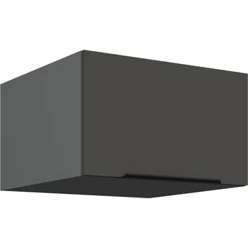 Kuchyňská skříňka Horní hluboká skříňka s výklopnými dvířky LUNARA - šířka 60 cm, grafit / antracit