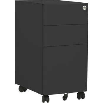 Kartotéka Mobilní kartotéka antracitová 30 x 45 x 59 cm ocel - 8720286564165