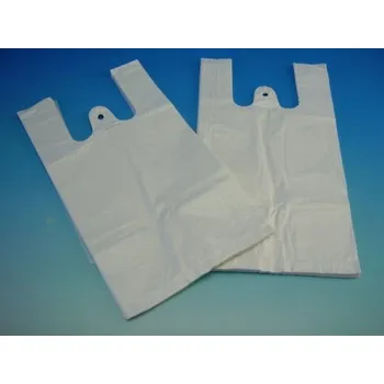 Nákupní taška Taška MINI bílá HDPE,100 ks košilka /0111270/