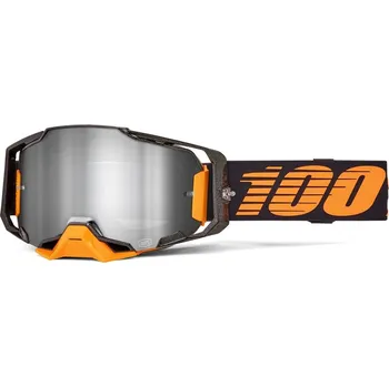 Motocyklové brýle ARMEGA ACOSTA - stříbrné plexi HIPER