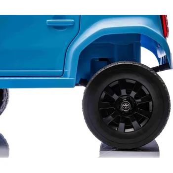 Dětské elektrovozidlo Beneo Elektrické autíčko Toyota Landcruiser 12V, modré, široké jednomístné sedátko, 2,4GHz dálkové ovládání, USB/AUX Vstup, Bluetooth, Odpružení, Lithiová baterie, LED světla, 2 X 25W Motor, ORIGINÁL licence
