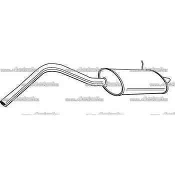 Zadní díl výfuku Starline Koncový díl výfuku 36.58.401