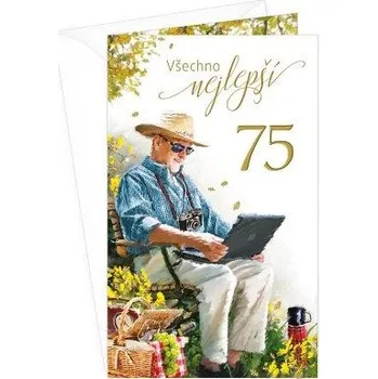 ARGUS Přání k narozeninám s klopou na peníze 75 15-6522c75