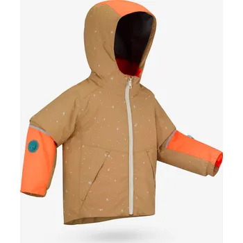 WEDZE Dětská nastavitelná lyžařská bunda hřejivá 1–5 let 500 Toddler 2 ROKY KAŠTANOVÁ