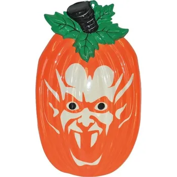 Party dekorace Dekorace Halloween dýně s upírem 58cm