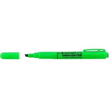 Zvýrazňovač Zvýrazňovač 8722 Centropen, zelený
