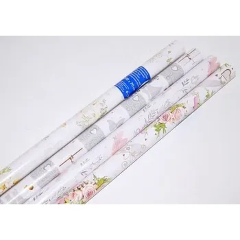 Balící papír Svatební dárkový papír Pol-Mak 0,7 x 2 m