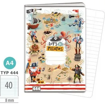 Sešit ARGUS Sešit A4 TYP 444 Let s be Pirates 15820363