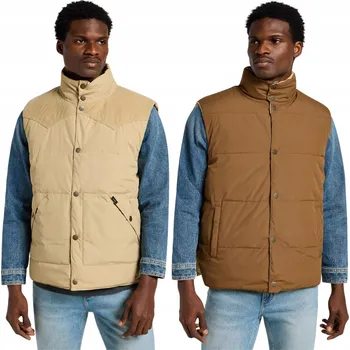 Dámská vesta Lee OBOJSTRANNÁ VESTA WESTERN PUFFER Sand oboustranná péřová vesta XXL