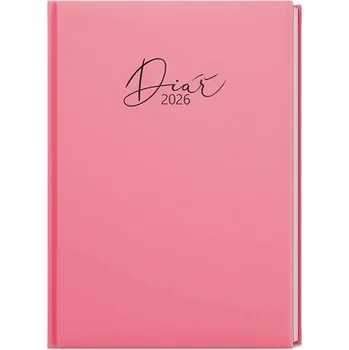 Diář BALOUŠEK TISK Diář týdenní - Prokop - Pastel - B6 - růžová 2026 / 16,5cm x 12cm / BTP9P-51-26
