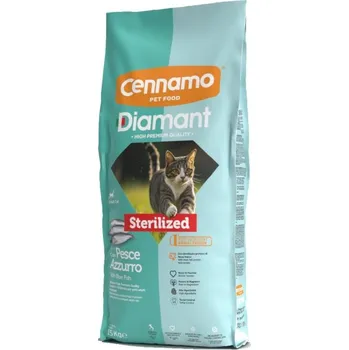 Krmivo pro kočku Diamant Cat Micio Sterilised Modrá ryba 15 kg