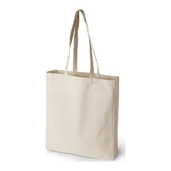 Bavlněná taška 18l KRÉMOVÁ dl. ručky 140g sklad 10cm