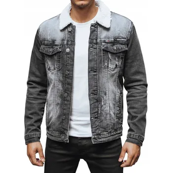 Pánský bomber DStreet pánská džínová bunda bez kapuce TX4230z velikost XXL