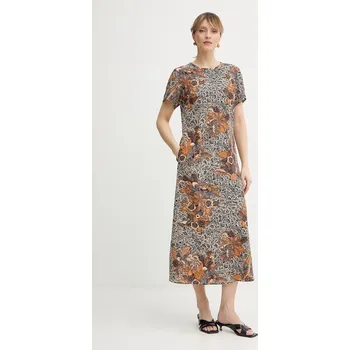 Dámské šaty Hedvábné šaty Weekend Max Mara CRESPO 2615221042600 námořnická modř 59X, vel. 38