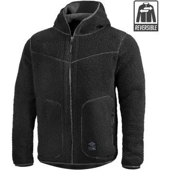 Pánská softshellová bunda Bunda Ianos Sherpa 2-in-1 Reversible Fleece Jacket, Pentagon, Black / Wolf Grey, XS
