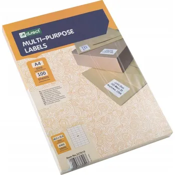 Samolepící etiketa Samolepicí etikety A4-4 štítky 48,5X25,4mm 100 listů