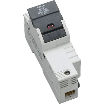 Autopojistky AMBUS J 30A/21x57, 1-pól, LED - Držák válcových pojistek s LED