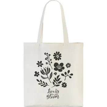 Kabelka Dámská textilní taška Květiny - Punta Trendy Shopper 10510-2001 s moderním designem a praktickým využitím | Cooltovka.cz