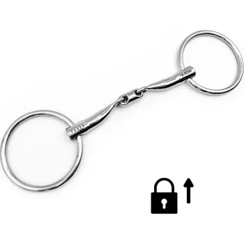 Udidlo pro koně Udidlo stihlové dvakrát lomené nerezové Kevin Fager 12,5 cm