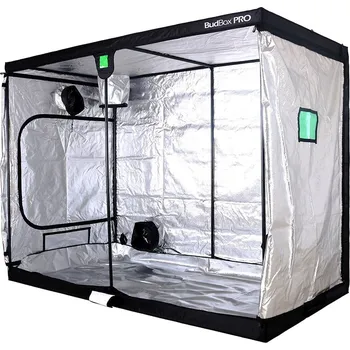 Pěstební box BudBox Silver XXL+ HL 150x300x220 cm, stříbrná fólie